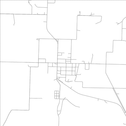 ROAD MAP OF WALNUT GROVE, MISSOURI BY MAPBAKES