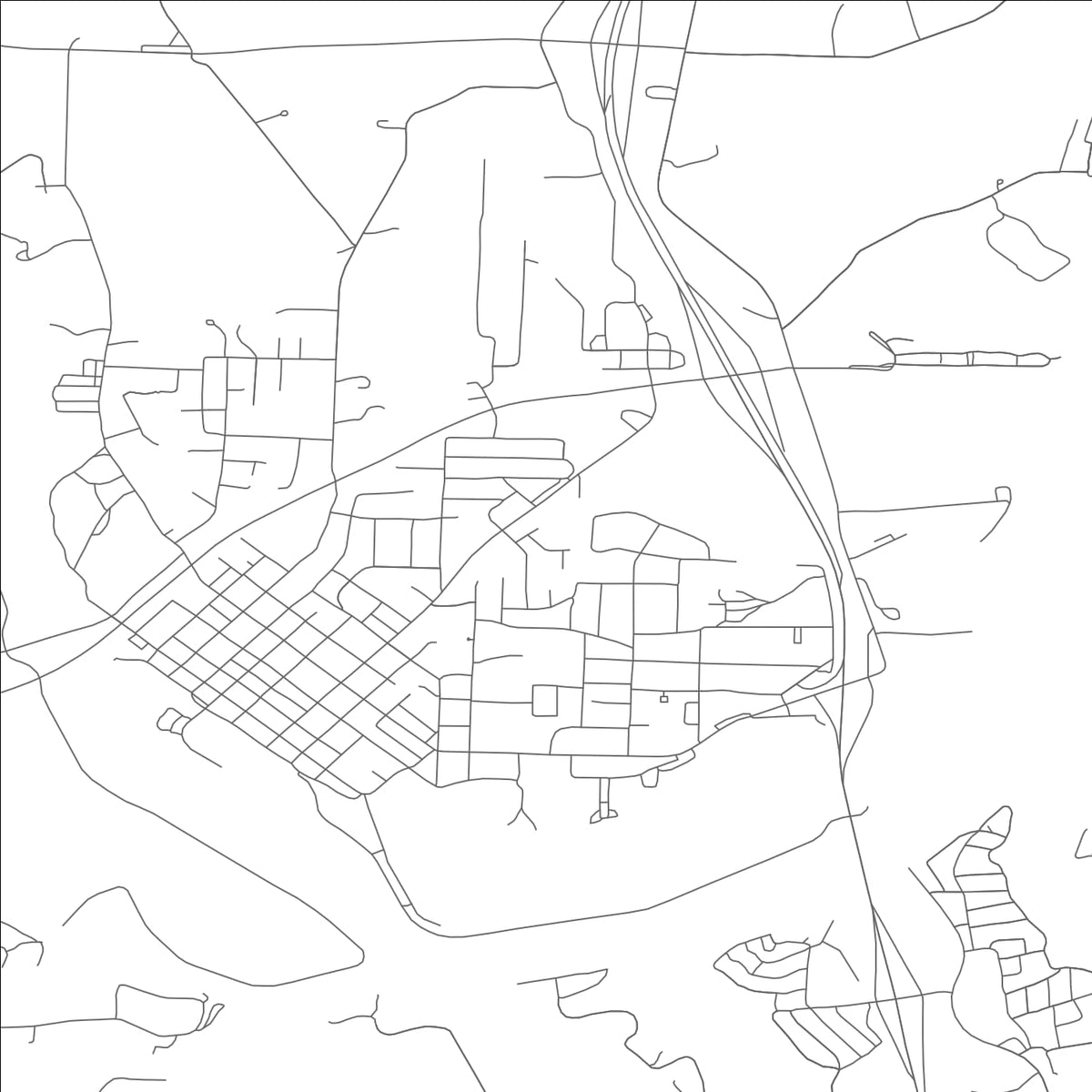 ROAD MAP OF WARSAW, MISSOURI BY MAPBAKES