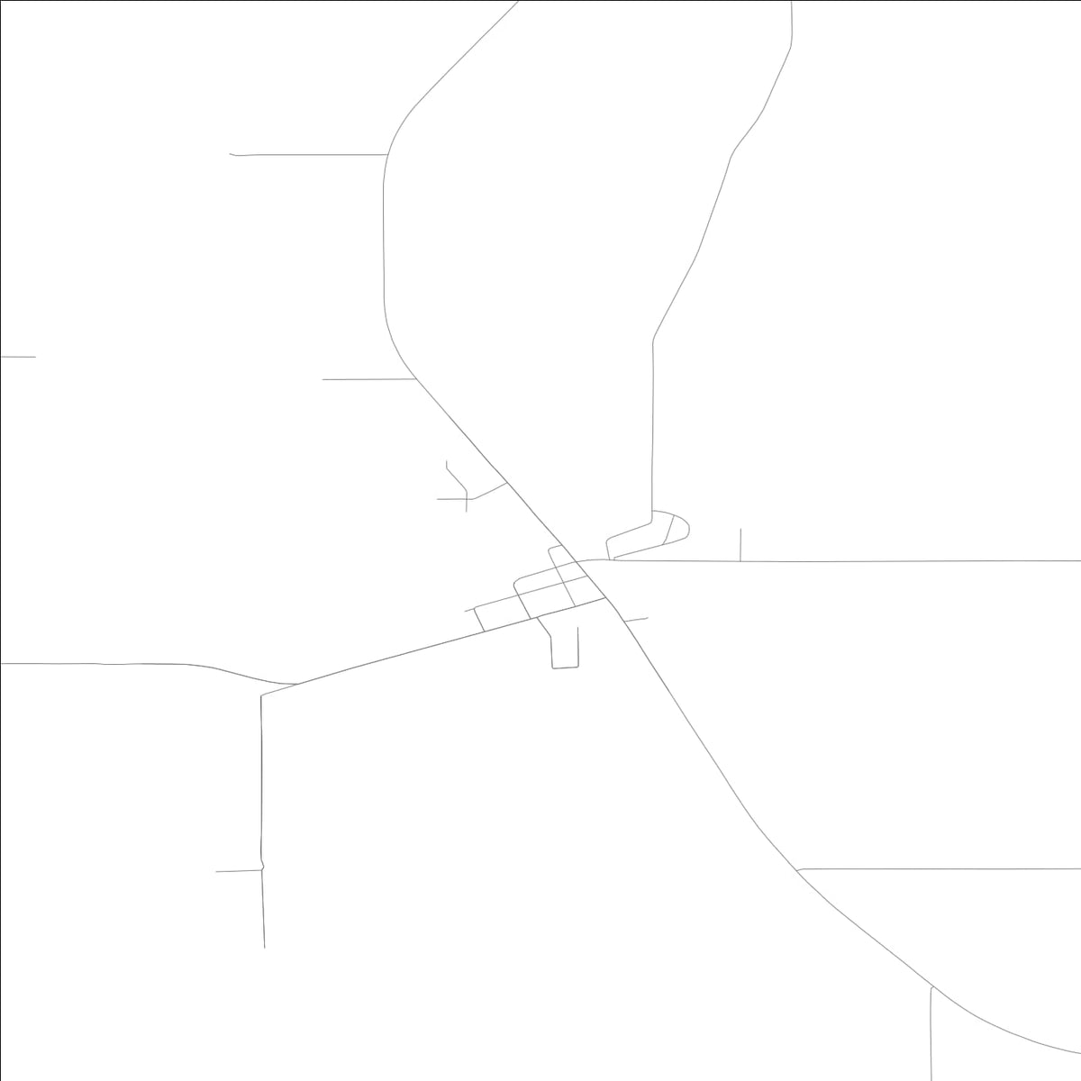 ROAD MAP OF WORTHINGTON, LOWA BY MAPBAKES
