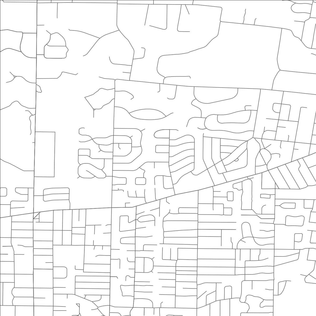 ROAD MAP OF WARSON WOODS, MISSOURI BY MAPBAKES