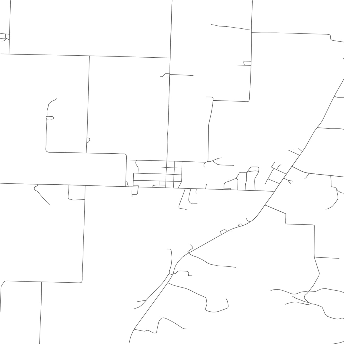 ROAD MAP OF WASHBURN, MISSOURI BY MAPBAKES