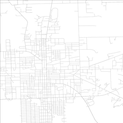 ROAD MAP OF PARIS, ILLINOIS BY MAPBAKES