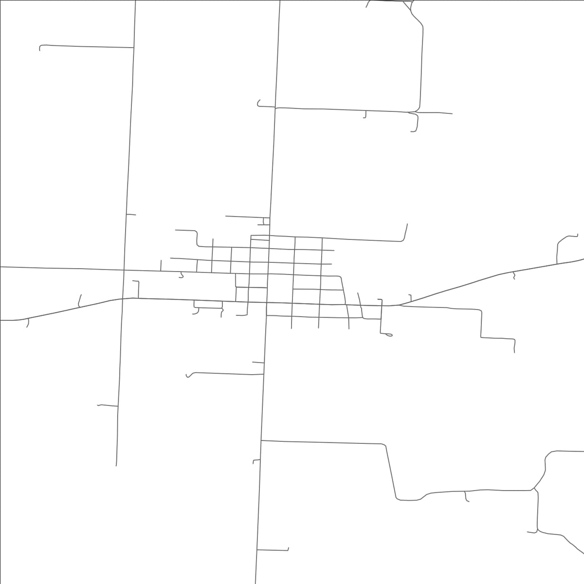 ROAD MAP OF WEAUBLEAU, MISSOURI BY MAPBAKES
