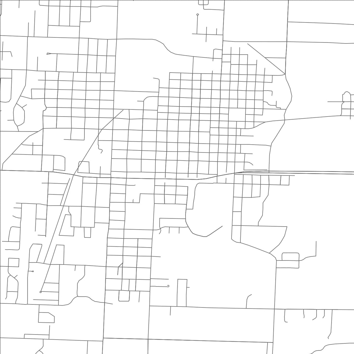 ROAD MAP OF WEBB CITY, MISSOURI BY MAPBAKES
