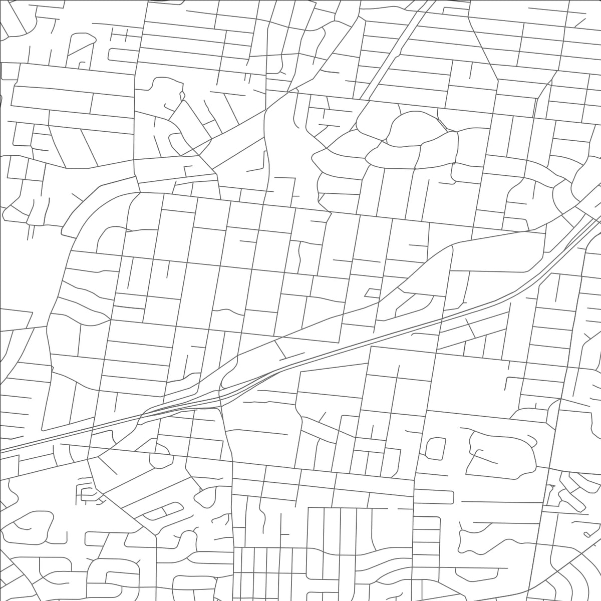 ROAD MAP OF WEBSTER GROVES, MISSOURI BY MAPBAKES