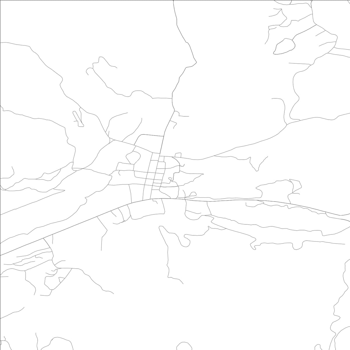 ROAD MAP OF IDAHO CITY, IDAHO BY MAPBAKES