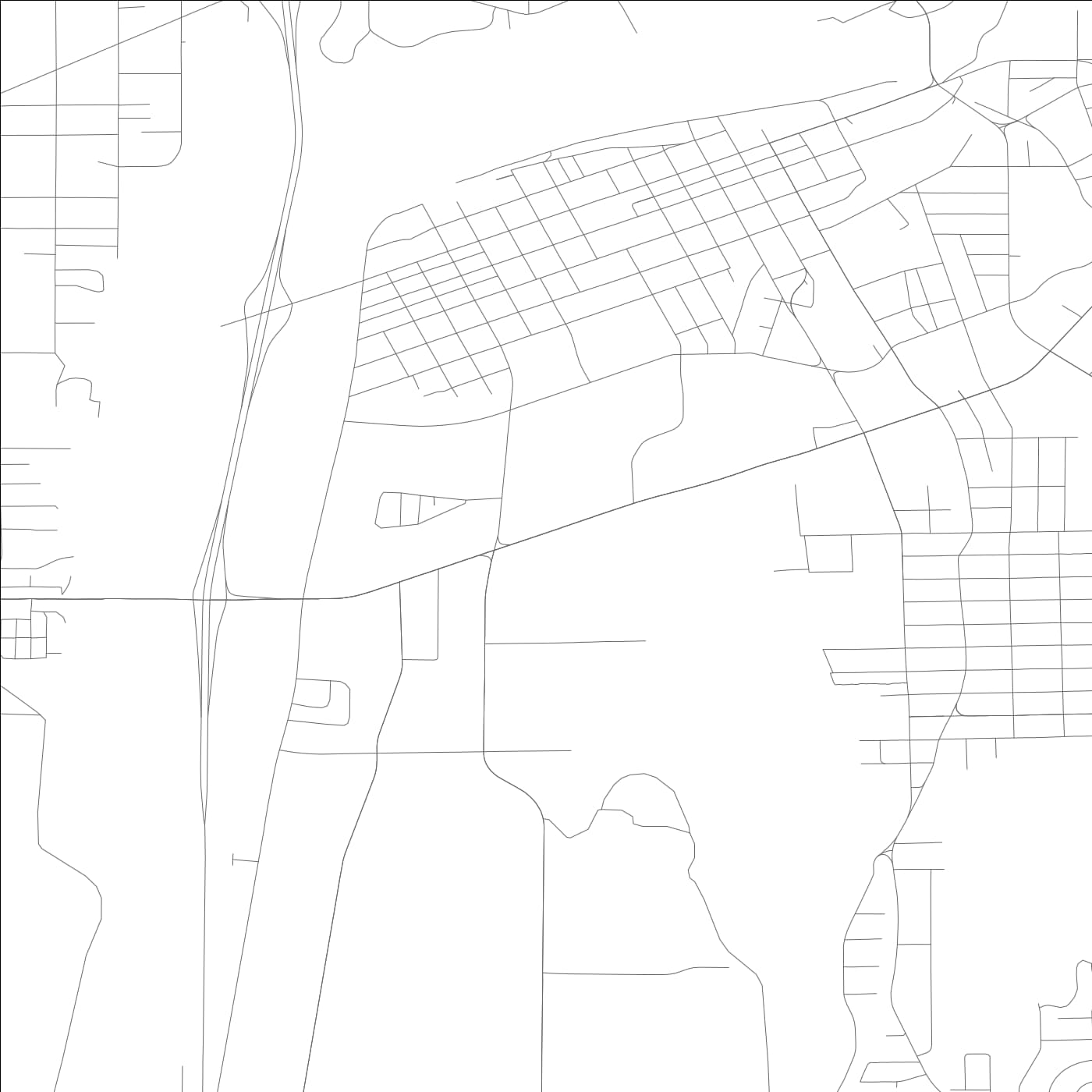 ROAD MAP OF OROVILLE, CALIFORNIA BY MAPBAKES