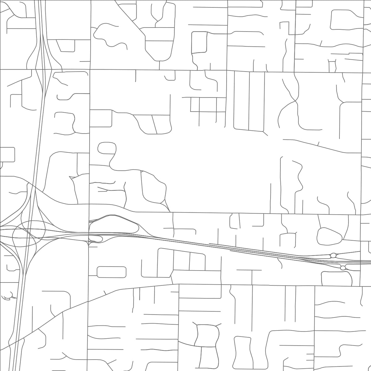 ROAD MAP OF WESTWOOD, MISSOURI BY MAPBAKES