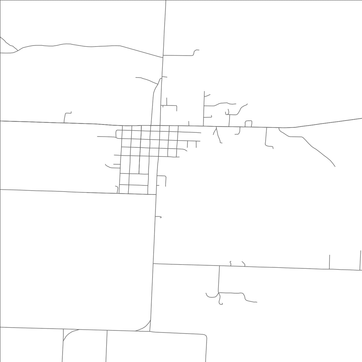 ROAD MAP OF WHEATLAND, MISSOURI BY MAPBAKES