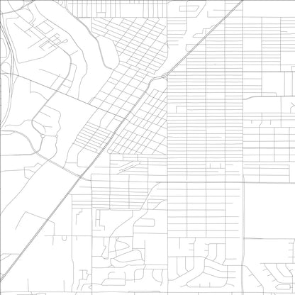 ROAD MAP OF IDAHO FALLS, IDAHO BY MAPBAKES