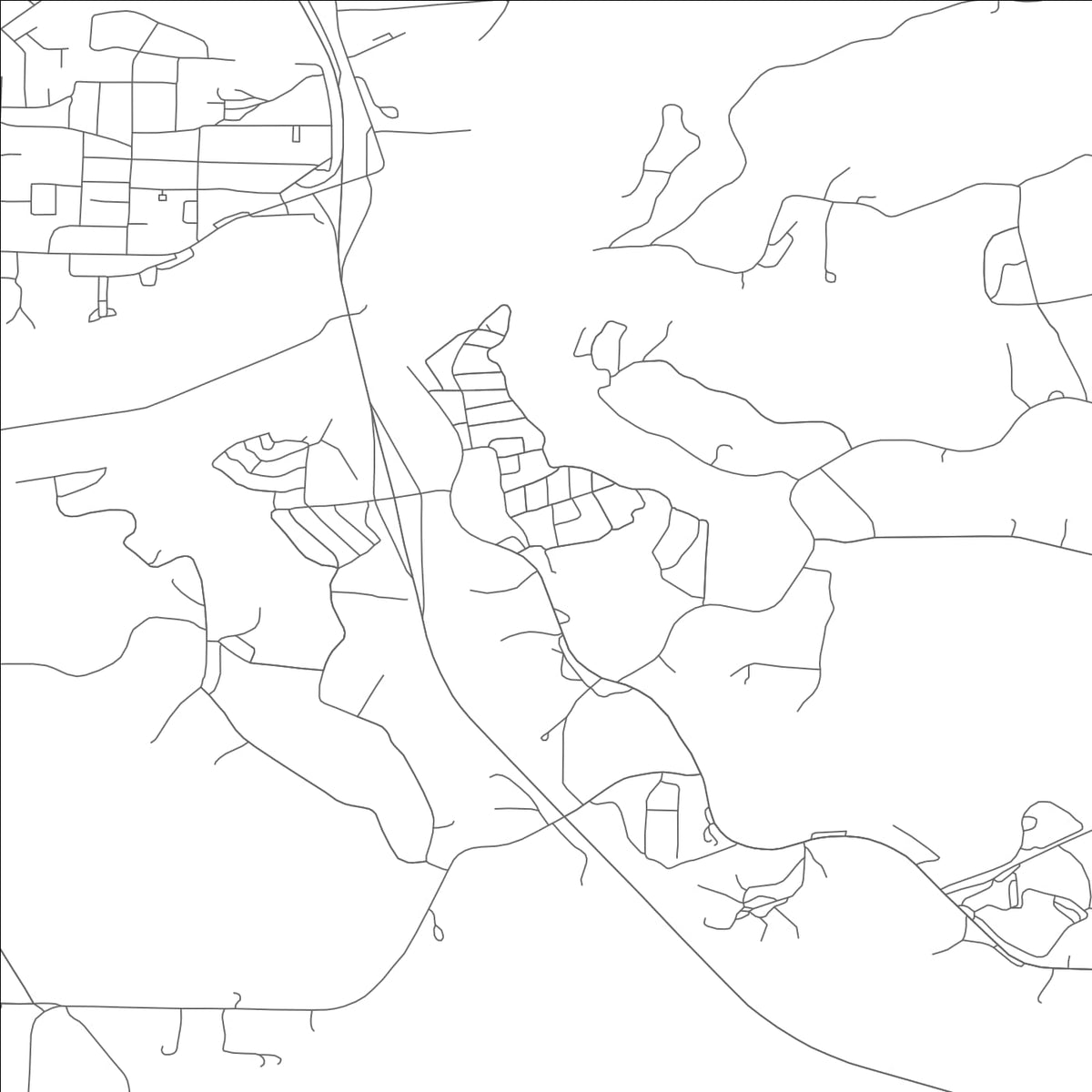 ROAD MAP OF WHITE BRANCH, MISSOURI BY MAPBAKES