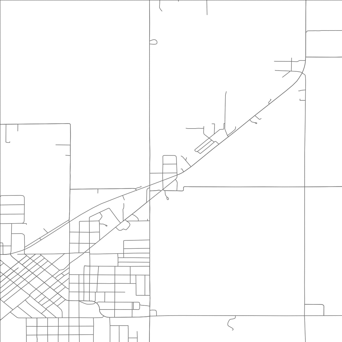 ROAD MAP OF WHITING, MISSOURI BY MAPBAKES