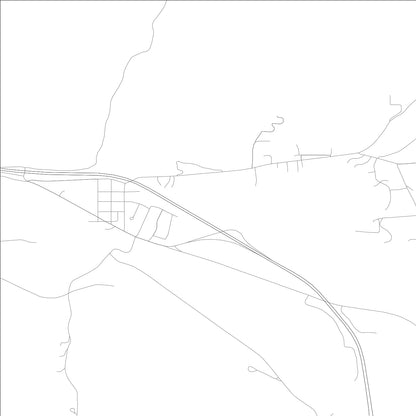 ROAD MAP OF INKOM, IDAHO BY MAPBAKES