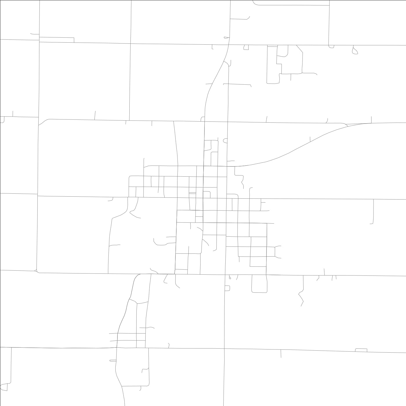 ROAD MAP OF CLAY CITY, INDIANA BY MAPBAKES