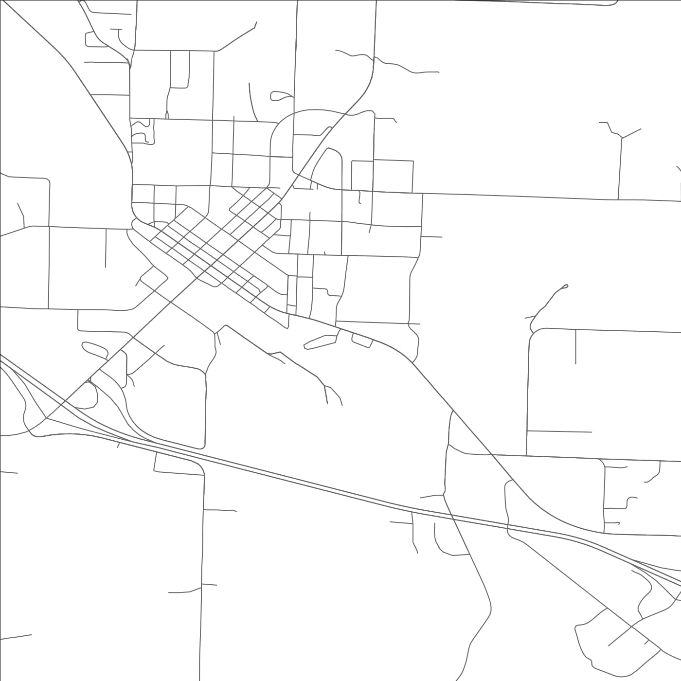 ROAD MAP OF WILLOW SPRINGS, MISSOURI BY MAPBAKES