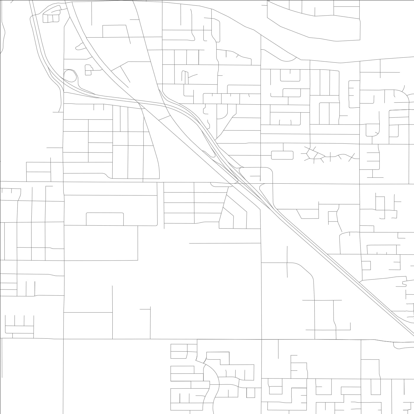 ROAD MAP OF PARKLAWN, CALIFORNIA BY MAPBAKES