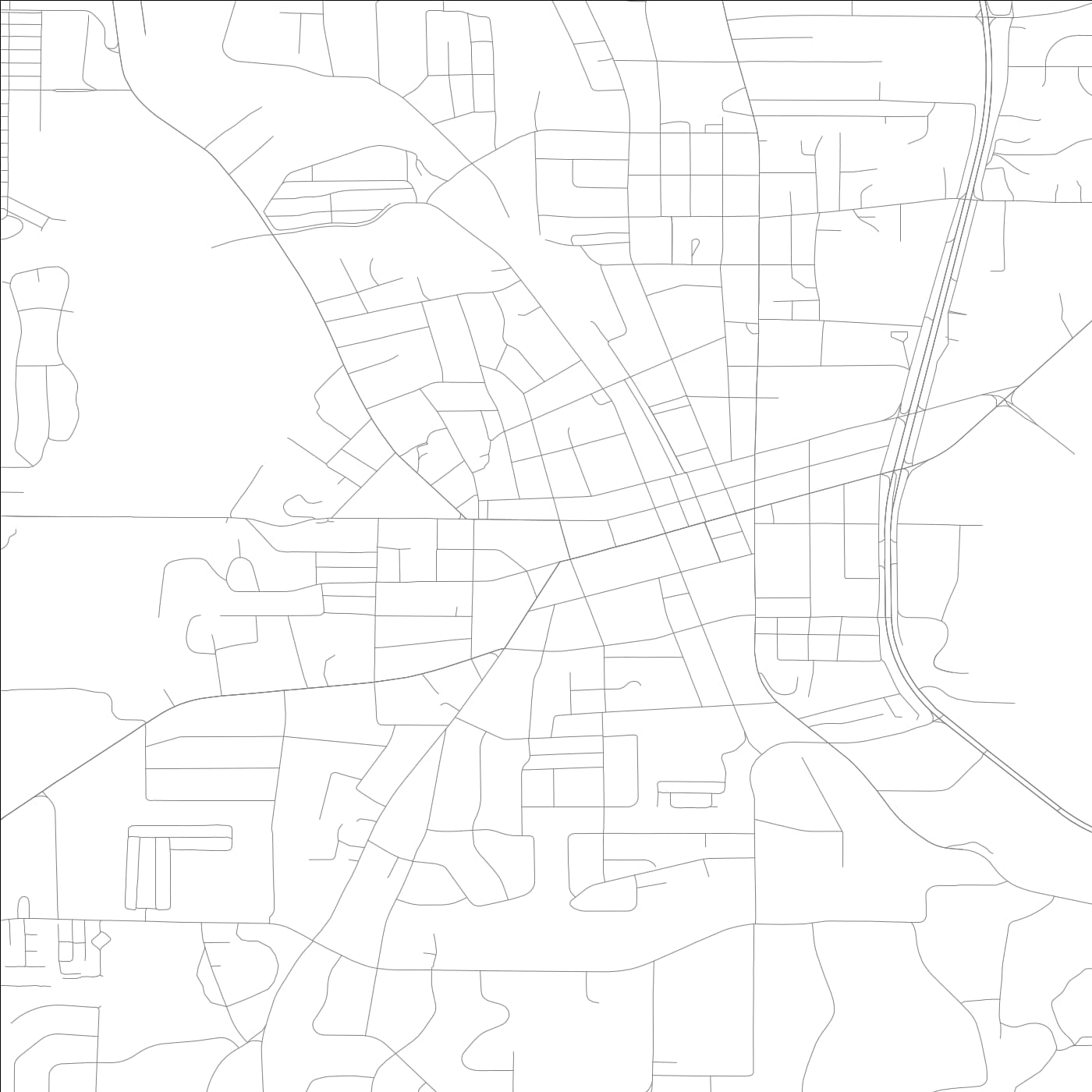 ROAD MAP OF CARTERSVILLE, GEORGIA BY MAPBAKES