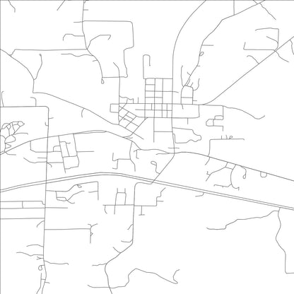 ROAD MAP OF WINONA, MISSOURI BY MAPBAKES