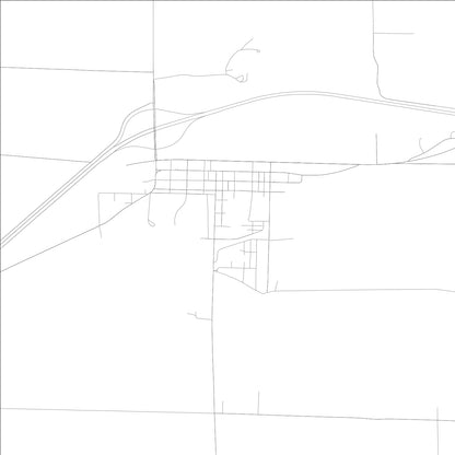 ROAD MAP OF POCAHONTAS, ILLINOIS BY MAPBAKES