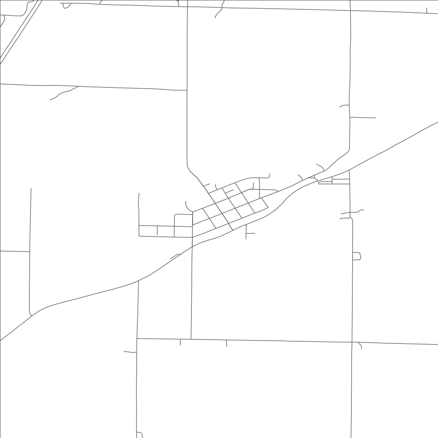 ROAD MAP OF WINSTON, MISSOURI BY MAPBAKES