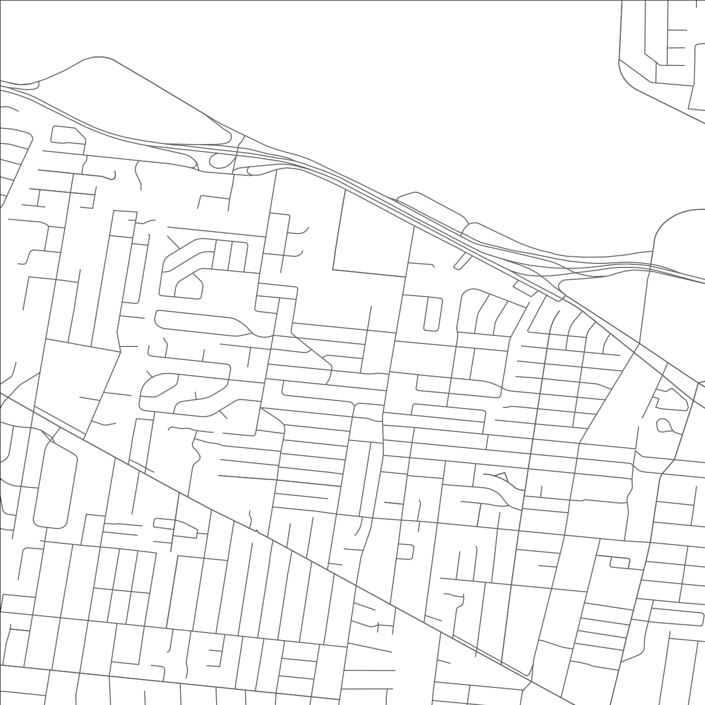 ROAD MAP OF WOODSON TERRACE, MISSOURI BY MAPBAKES