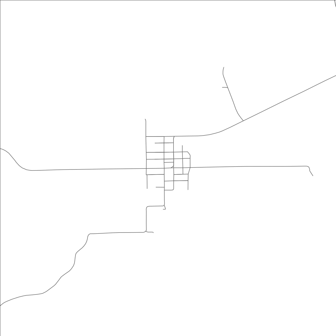 ROAD MAP OF WORTHINGTON, MISSOURI BY MAPBAKES