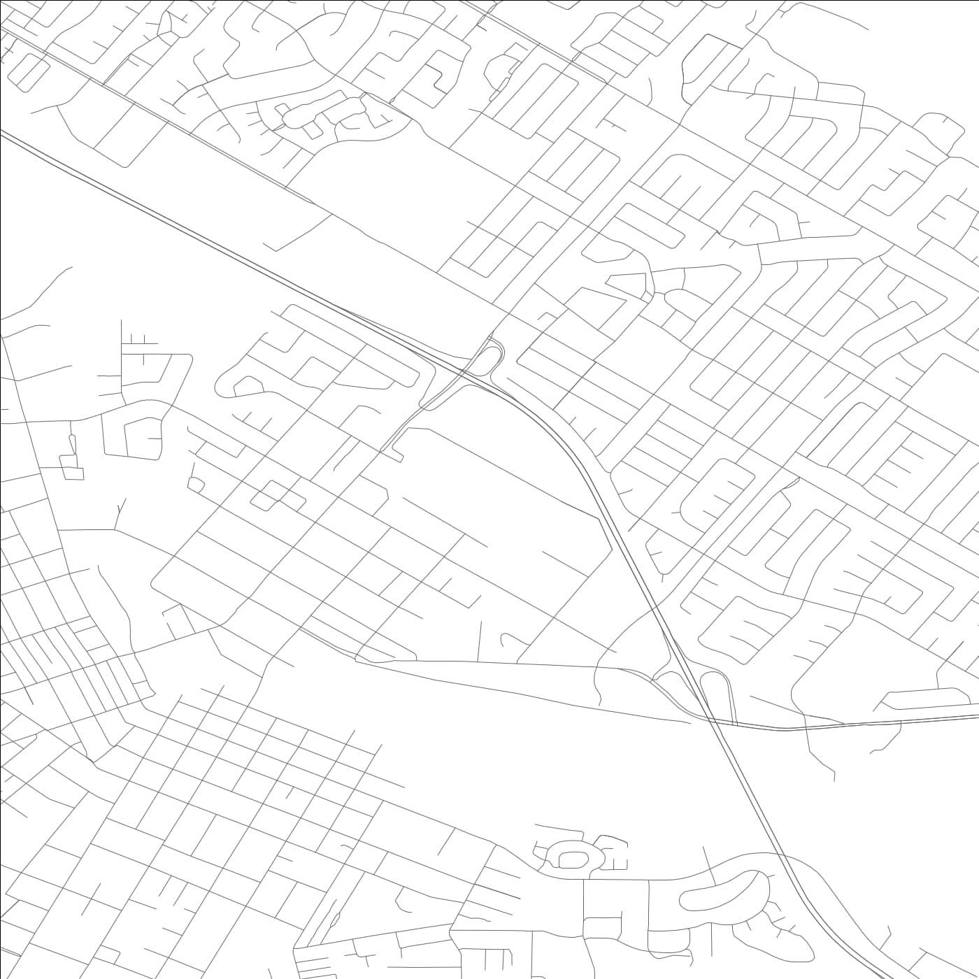 ROAD MAP OF PETALUMA, CALIFORNIA BY MAPBAKES