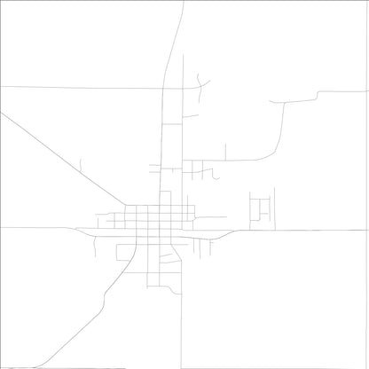 ROAD MAP OF PRINCEVILLE, ILLINOIS BY MAPBAKES
