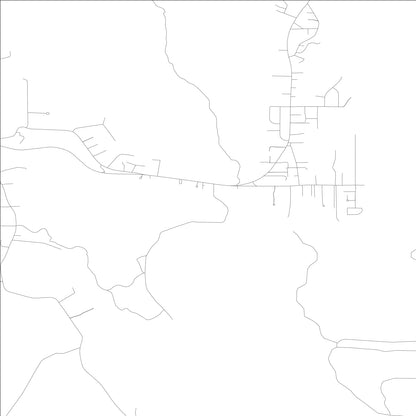 ROAD MAP OF PINE HILLS, CALIFORNIA BY MAPBAKES