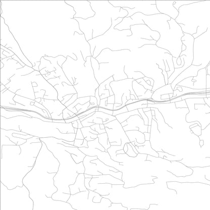 ROAD MAP OF PLACERVILLE, CALIFORNIA BY MAPBAKES