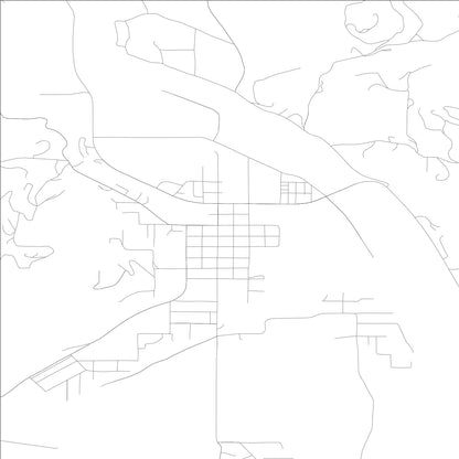 ROAD MAP OF KAMIAH, IDAHO BY MAPBAKES