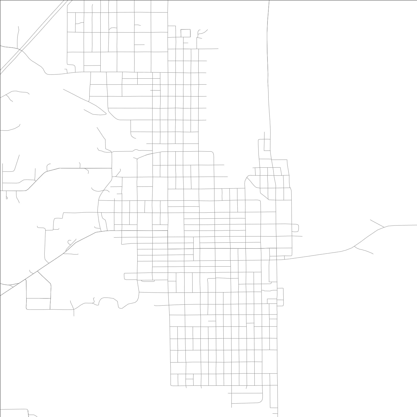 ROAD MAP OF CLINTON, INDIANA BY MAPBAKES