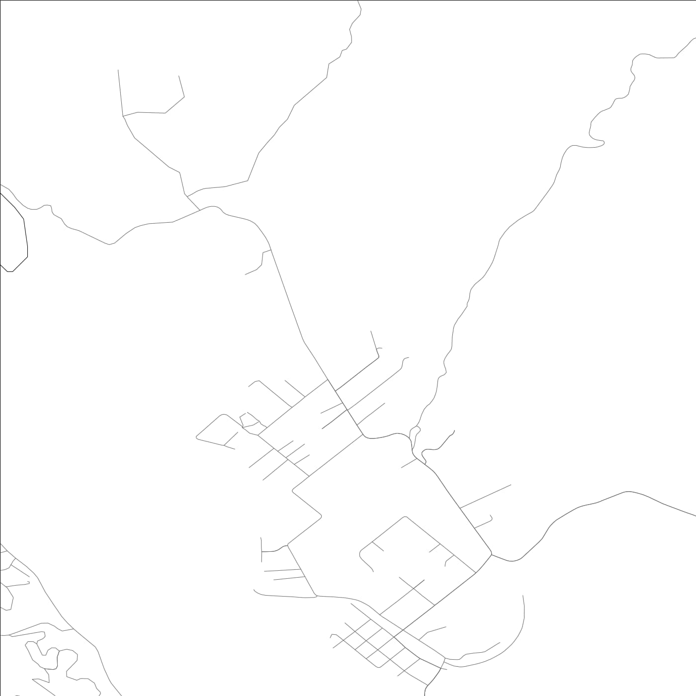 ROAD MAP OF POINT REYES STATION, CALIFORNIA BY MAPBAKES