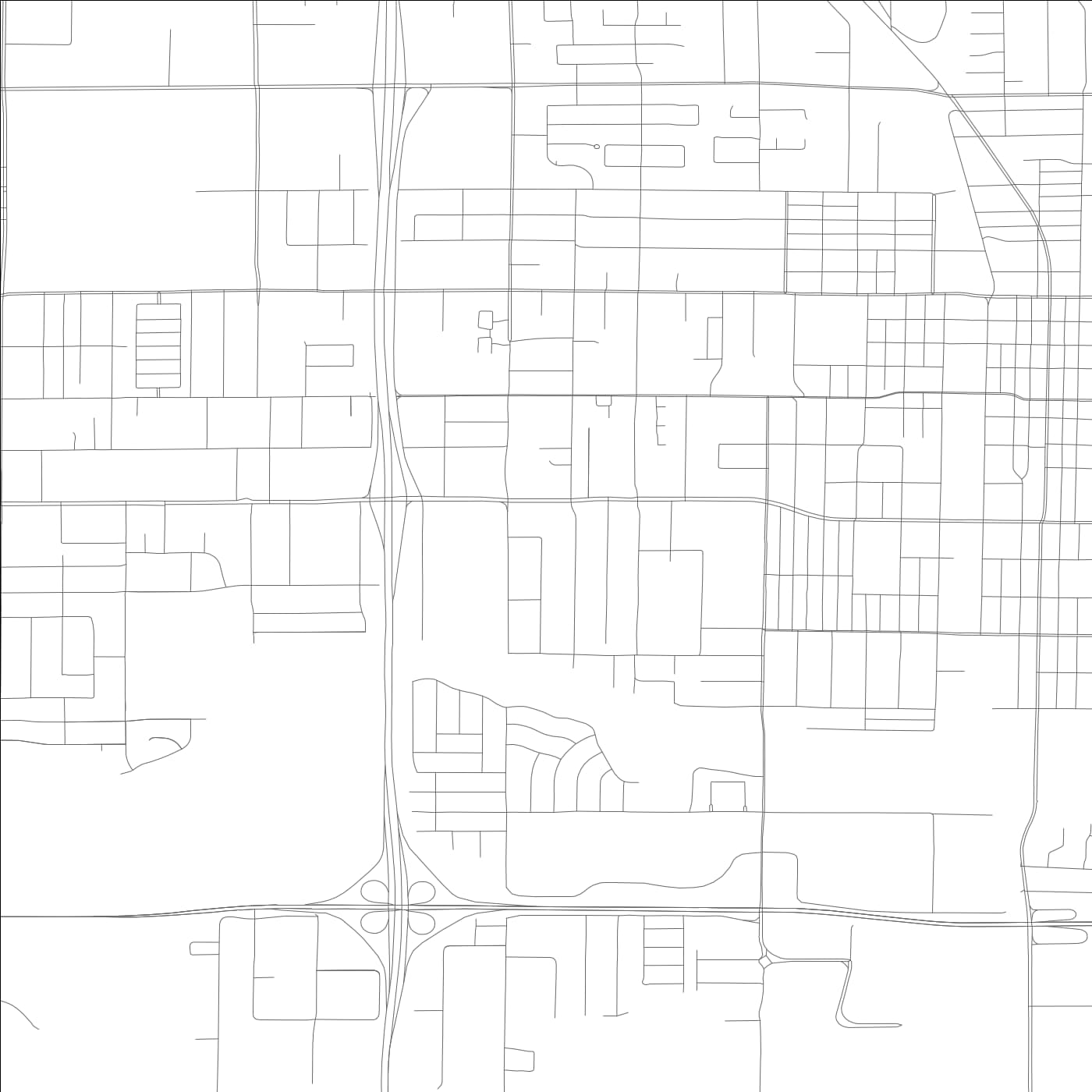 ROAD MAP OF PORTERVILLE, CALIFORNIA BY MAPBAKES