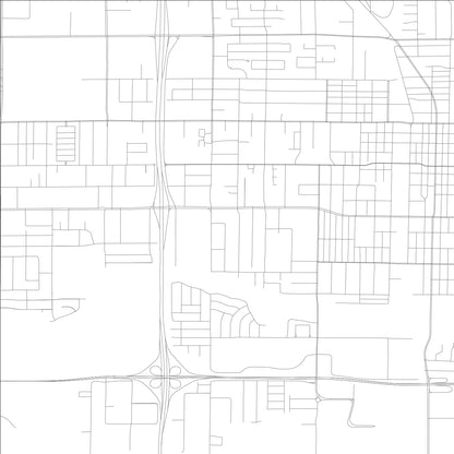 ROAD MAP OF PORTERVILLE, CALIFORNIA BY MAPBAKES