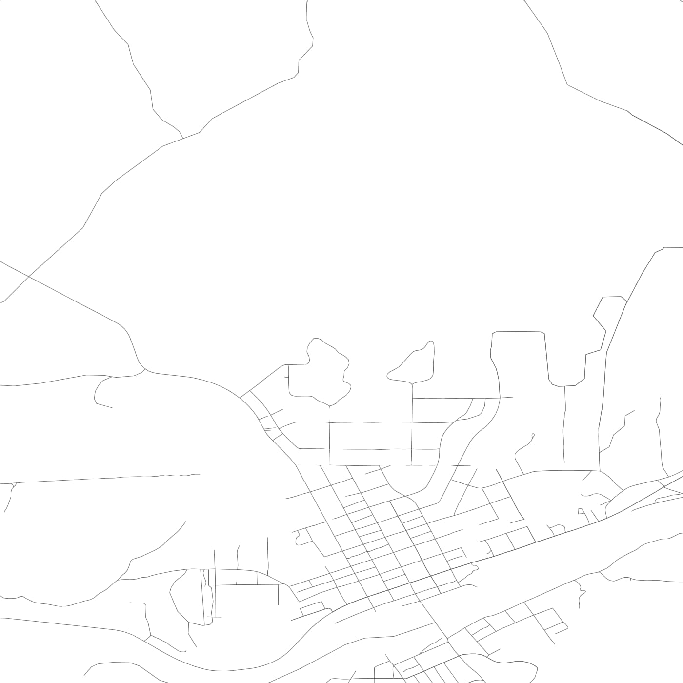 ROAD MAP OF PORTOLA, CALIFORNIA BY MAPBAKES