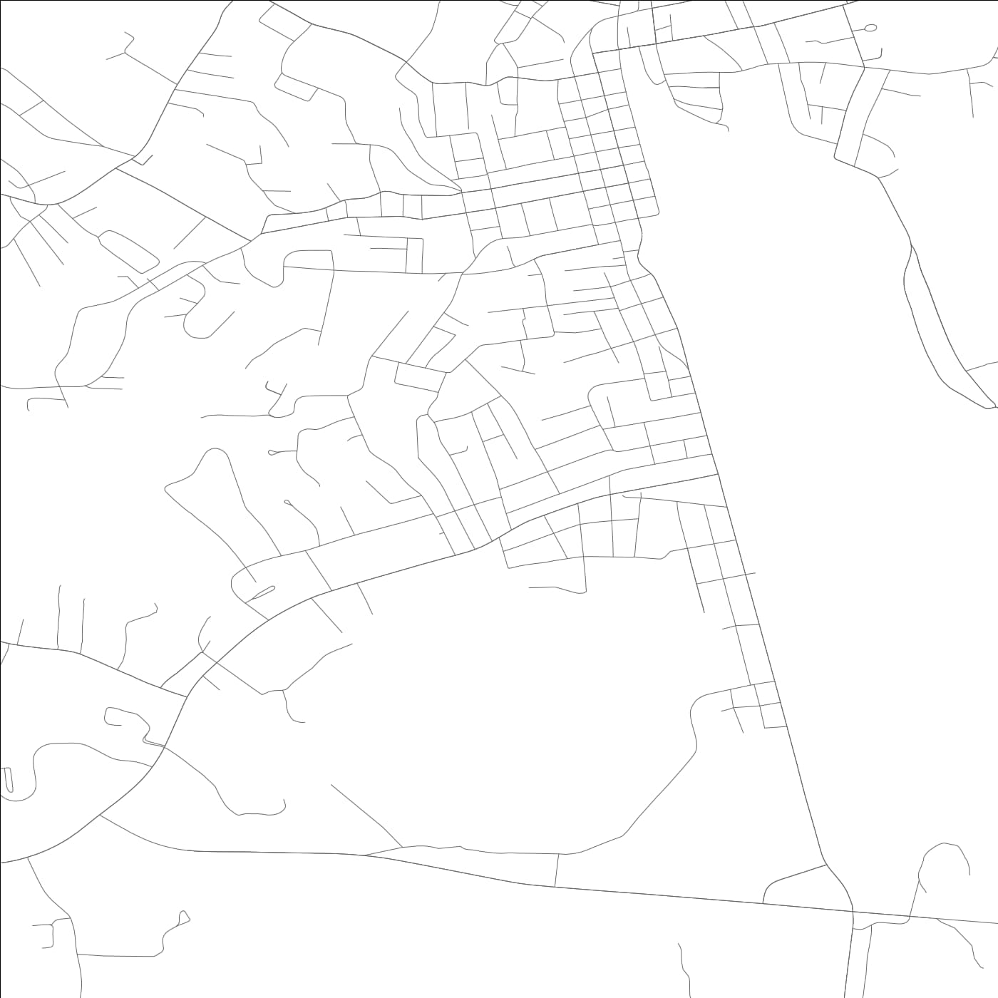 ROAD MAP OF CORBIN, KENTUCKY BY MAPBAKES