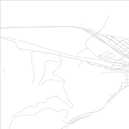 ROAD MAP OF KELLOGG, IDAHO BY MAPBAKES