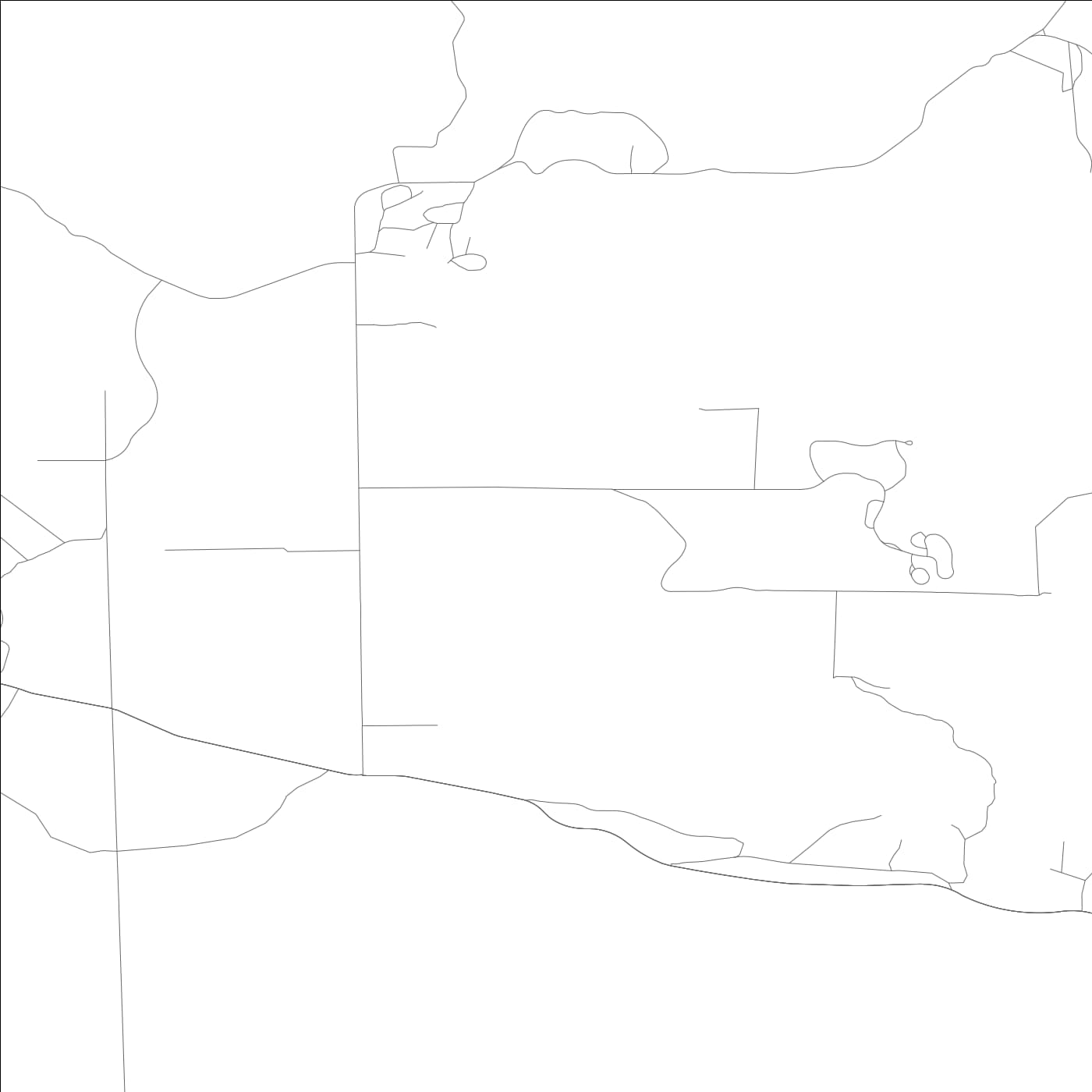 ROAD MAP OF POTRERO, CALIFORNIA BY MAPBAKES