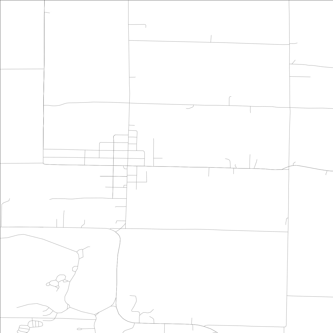 ROAD MAP OF COALMONT, INDIANA BY MAPBAKES