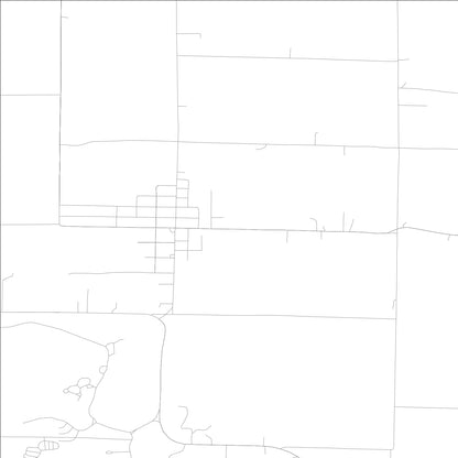 ROAD MAP OF COALMONT, INDIANA BY MAPBAKES