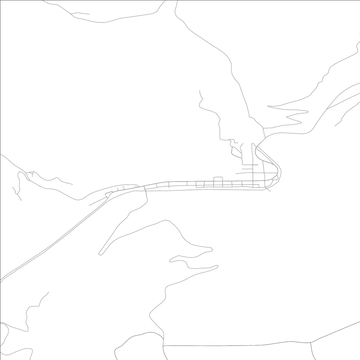 ROAD MAP OF KENDRICK, IDAHO BY MAPBAKES