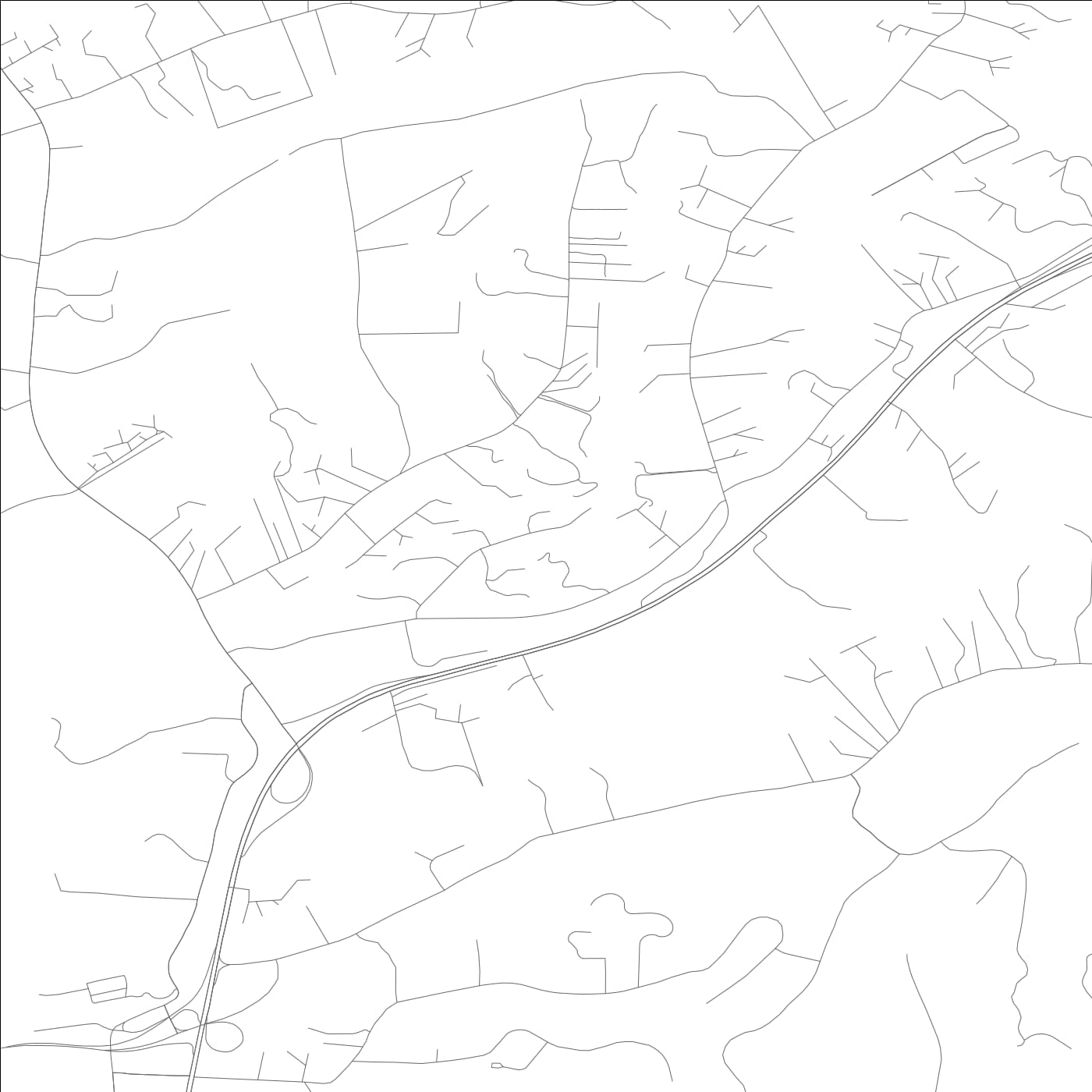 ROAD MAP OF PRUNEDALE, CALIFORNIA BY MAPBAKES