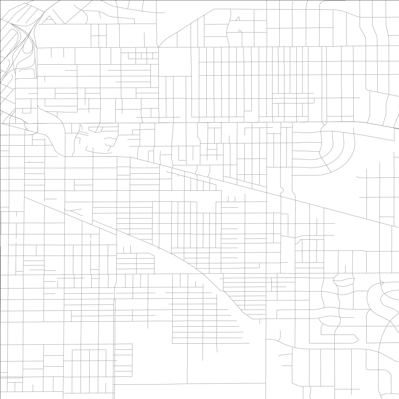 ROAD MAP OF ROCKFORD, ILLINOIS BY MAPBAKES