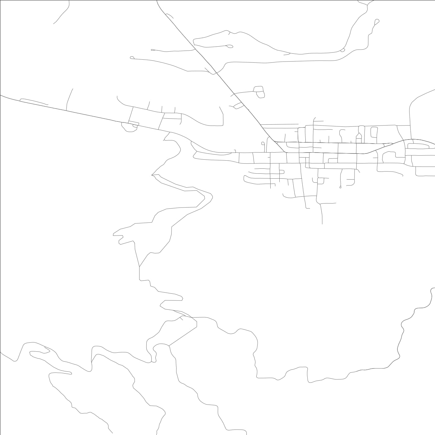 ROAD MAP OF QUINCY, CALIFORNIA BY MAPBAKES