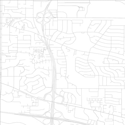 ROAD MAP OF ROLLING MEADOWS, ILLINOIS BY MAPBAKES