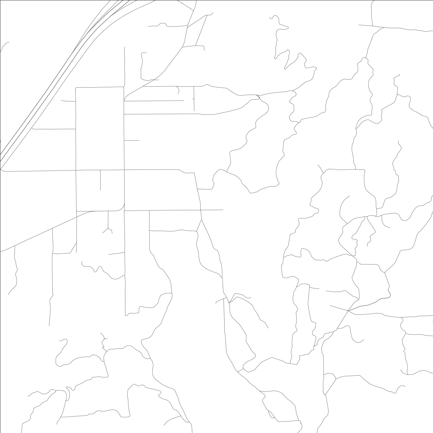 ROAD MAP OF RAINBOW, CALIFORNIA BY MAPBAKES