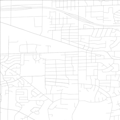 ROAD MAP OF ROSELLE, ILLINOIS BY MAPBAKES