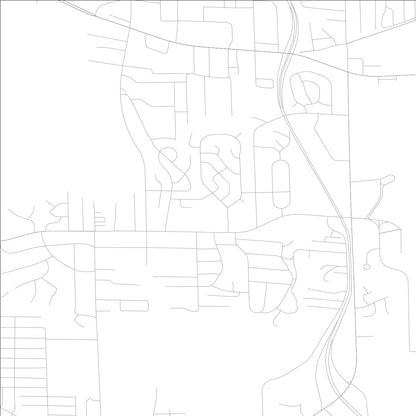 ROAD MAP OF ROSEWOOD HEIGHTS, ILLINOIS BY MAPBAKES