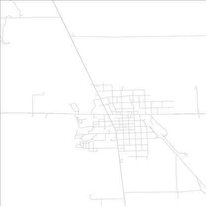 ROAD MAP OF ROSSVILLE, ILLINOIS BY MAPBAKES